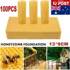 100pcs 13CM Honeycomb Foundation Bee Hive Wax Frames Beekeeping Equipment Sheets