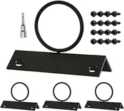 Decorative Ring Rope Supports Holders, Rope Fencing Support Holder - Sturdy Wall Mount Hanger Easy Installation Hardware for Decks Railing Docks