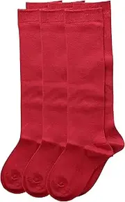 [Classroom Uniforms] CLASSROOM Little Girls' Uniform Opaque Knee Hi Socks 3-Pack