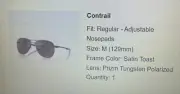 Oakley Contrail Regular Satin Toast Prism Tungsten Polarized