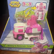 Super Wings Dizzy's Rescue Tow Transforming Toy Vehicle Set - Tow Truck Only
