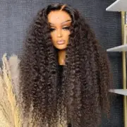 250 Density 30 40 Inch Hd Transparent Deep Wave Frontal Wig Brazilian 13x4