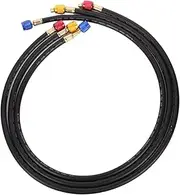 HVAC Charging Hose - Refrigerant Lines Kit, Car AC Tube Set | High Pressure Refill Pipe, Air Conditioner Service Hose, Auto Maintenance Tool in Garage Work Use