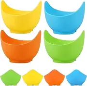 8Pcs Silicone Egg Poacher Nonstick Egg Poaching Cups Poached Egg Easy Silicone Egg Poacher Cups for Stovetop Air Fryer Cooking Accessories