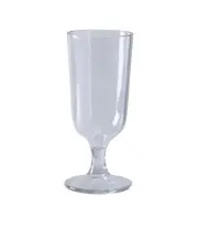 Yanco China SM-08-G Stemware Clear Plastic 8 oz. 3" dia. Goblet Glass - 2 Doz