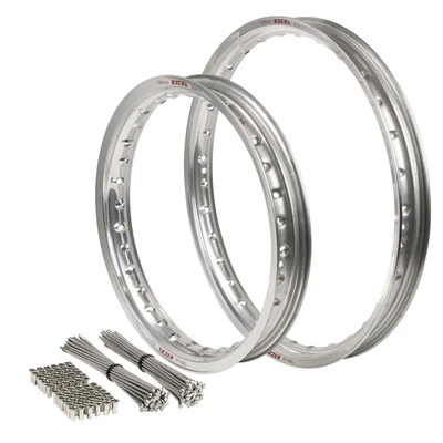 For Suzuki RM80 Big Wheel 1988 - 2001 19/16 OEM Front/Rear Silver Excel Rim & Bu