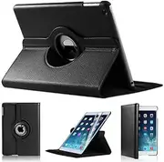 [iPro Accessories] iPad Air 2 Case [Corner Protection] - Slim Fit Premium Pu Leather Folio Case For Apple iPad Air 2 By (BLACK)