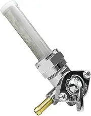 Petcock Fuel Valve 22mm with Left Spigot 90 Outlet Shut Off Valve Switch Fits for Harley Davidson Low Rider Dyna Fatboy Heritage Softail Springer Sport Glide Sportster