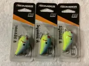 (LOT OF 3) BOMBER SQUARE A CRANKBAIT 1/4oz. OXBOW BREAM NIP