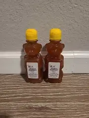 Honey Market 100% Pure Raw & unprocessed Honey 12-Oz. Bear Bottle 2 pcs