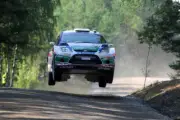 Jari Matti Latvala (FIN) Ford Fiesta RS WRC on the shakedown stage Old Photo 3