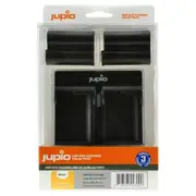 Jupio 2x Batteries 1700mAh & USB Dual Charger Adapter Kit For Nikon EN-EL15