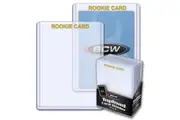 BCW Toploader Card Holder Rookie Imprinted Gold (3 x 4) (25 Holders Per Pack)
