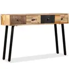 Wooden Console Table Hallway Vintage Home Decor Furniture 4 Drawers Storage Unit