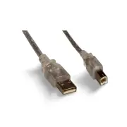 6ft USB 2.0 Computer Cable Type A Male to Type B Male - Silver