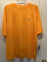 ADIDAS ClimaLite Men’s Performance T-Shirt GOLD Size XL - Polyester - NWT