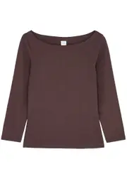 Flore Flore Steffi Cotton top - Brown - L (UK14 / L) L (UK14 / L)