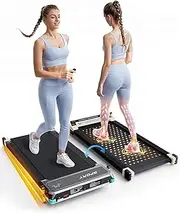 FUNRAY Versatile Walking Pad Treadmill with Foot Massage,Dual-Sided Under Desk Treadmill with Incline, Experience Dual Functionality,One Side for Intense Workouts,The Other for Relaxing Foot Massage