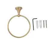Bath Towel Ring Copper Round Wall Mounted Hand Shower Towel Holder Rack for Bathroom 960830