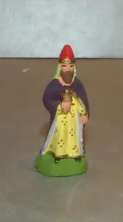 NEW Wise Man Balthazar, Santon Marcel Carbonel number 1