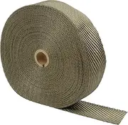 Design Engineering Titanium Exhaust Heat Wrap with Lava Rock Technology - 2" x 100' - Heat Wrap for Exhaust Pipes, Pliable Exhaust Wrap Tape, Withstands 1800°F Direct Heat & 2500°F Intermittent Heat