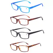 Rectangular Reading Glasses Spring Hinges Readers +1.0 1.5 2.0 2.5 3.0 3.5 B804