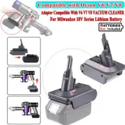 Battery Adapter For Milwaukee to Dyson V6 V7 V8 Click Lock Automatic Click Lock