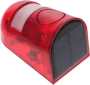 AKOOSY 1pc Solar Powered Theft Warning Light Outdoor Strobe Security Alarm for Farm Use Sensor Alarm Easy Installation Durable Material Bright Flashing Light