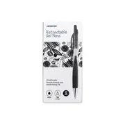 J.Burrows Retractable Gel Pens Black 12 Pack