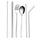 Silver Stainless Steel Titanium-Plated Environment-Friendly Portable1519