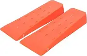 BEBEMOKO 2Pcs Plastic Wedges for Woodcutting Gardening Lumbering Tool with Raised Spikes Portable Logging Accessory for Direction Control