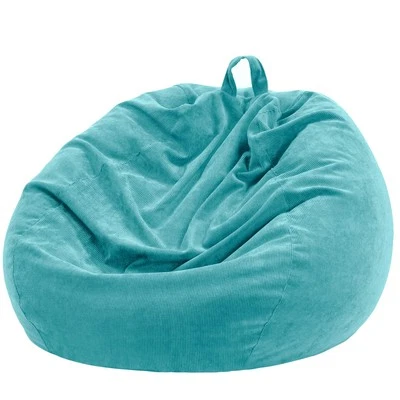 Bean Bag Chair Cover (No Filler) 35"×43" Large Stuffed Animal Storage Beanbag...
