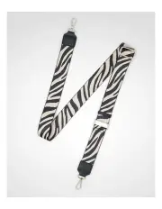 [Madison Accessories] Zebra Patterned Bag Strap in Black