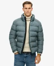 Sports Puffer Jacket | Stormy Weather Blue
