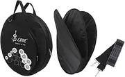 21-Inch Three Pockets Cymbal Bag Backpack with Removable Divider Shoulder Strap Black One Size
