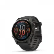 Garmin fenix 8 Sapphire Carbon Gray 43mm Black and Pebble Gray Band 010-02903-20