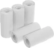5 Rolls Mini Handheld Printer Stickers Mini Printer Thermal Label Printer Sticker Thermal Sticker Label Sticker for Pocket Printers Labels for Printer Sticky Label White Paper