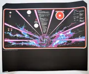TEMPEST Full Sized Upright Control Panel Overlay Screen Printed from Atari Films
