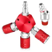 3 Way Air Hose Splitter,Air Manifold,Air Compressor Splitter 1/4 NPT,with7265