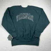 NWT Vintage MV Sport William Mary Sweatshirt Mens Mendium Green Pro Weave