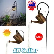Solar Powered 36LED Fairy Light Hollow Watering Can Lamp Garden Yard Decor 202VN