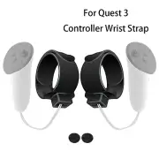 For Meta Quest 3 2 VR Controllers Handle Grip Strap Anti-Drop Ring Joystick Caps