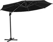 Coolaroo Mindil 3.5m Round Cantilever Umbrella, Charcoal