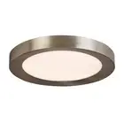 Home Decorators Collection Calloway 15 in. Brushed Nickel Selectable LED Flush