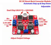 DC-DC Boost Buck Step Up Down Adjustable Converter 4-28V to 2-26V 5V 12V 24V 3A