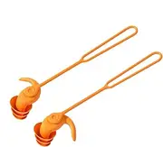 Earplugs for Swimming - Silicone Swimming Earplugs Noise Reduction - Hearing Protection Reusable Water Ear Plugs with Lanyard, Sleep Earplugs for Surfing, Diving