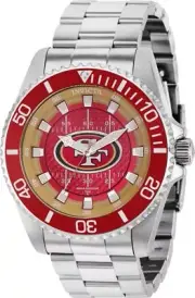 Invicta 36931 Mens 47 mm NFL San Francisco 49ers Quartz Red dial SS Watch