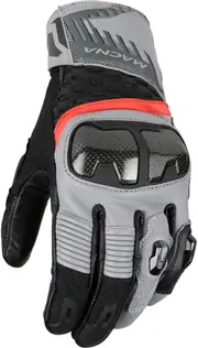 Macna Chizu, gloves , color: Grey/Black/Red , size: XL