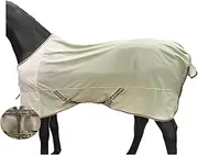 BARN & STABLE Breathable and UV Protective Tear-Resistant Mesh Horse Fly Sheet Comfy Equine Summer Sheet with Removable Web Leg Straps 72 Inch