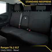 Ford Ranger T6.2 - XLT - GP4 Neoprene Rear Seat Covers (In Stock)